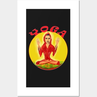 Yoga Lovers Indian Yogini Gift Posters and Art